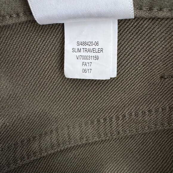 Banana Republic The Traveler Slim Pants Mens 38x34 Green Stretch NWT PT-2609 - Picture 15 of 16